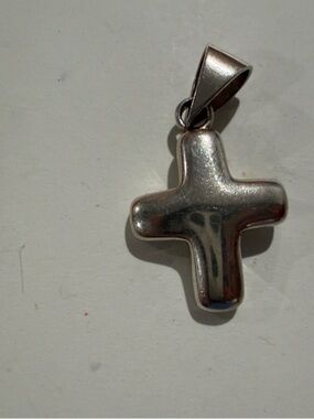 Puffed Cross Pendant
